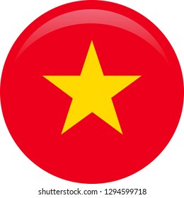 Simple flag of Vietnam, Vietnamese Flag. Correct size, proportion, colors