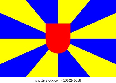 Simple flag of West Flanders is a state of Belgium