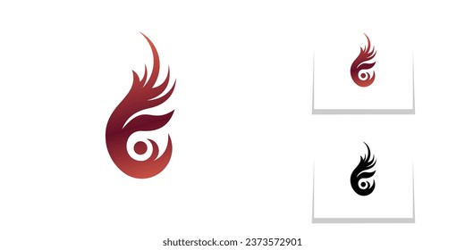 Simple flame logo design with unique concept| fire logo| premim vector