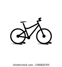 Simple flash bike design logo