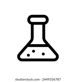 Simple Flask icon. The icon can be used for websites, print templates, presentation templates, illustrations, etc