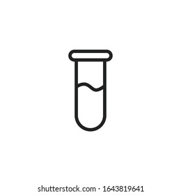 Icono de línea de frasco simple. Pictograma de trazo. Ilustración vectorial aislada en un fondo blanco. Símbolo de calidad superior. Signo de vector para aplicaciones móviles y sitios web.