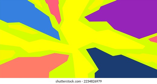 Simple Flat Abstract Futuristic Colorful Urban Street Art Graffiti Vector Illustration Template Background