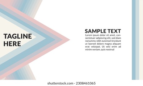 Simple Flat Abstract Geometric Layout Banner Background Template Vector Illustration
