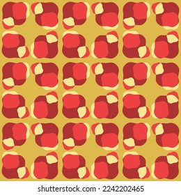 Simple flat abstract ornament will decorate any surface or thing and make it attractive. Seamless pattern for prints, textile, web, advertising and any design projects.