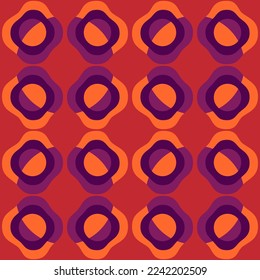 Simple flat abstract ornament will decorate any surface or thing and make it attractive. Seamless pattern for prints, textile, web, advertising and any design projects.