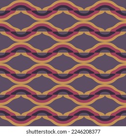 Simple flat abstract ornament will decorate any surface or thing and make it attractive. Seamless pattern for prints, textile, web, advertising and any design projects.