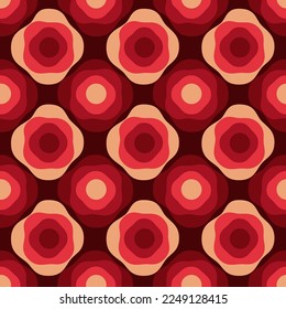 Simple flat abstract ornament will decorate any surface or thing and make it attractive. Seamless pattern for prints, textile, web, advertising and any design projects.
