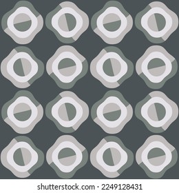 Simple flat abstract ornament will decorate any surface or thing and make it attractive. Seamless pattern for prints, textile, web, advertising and any design projects.