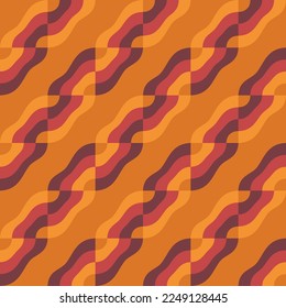 Simple flat abstract ornament will decorate any surface or thing and make it attractive. Seamless pattern for prints, textile, web, advertising and any design projects.