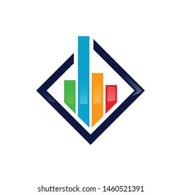 Simple Flat Accounting Business Logo