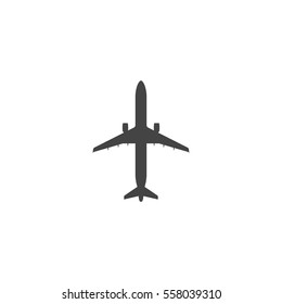 Simple flat airplane icon 