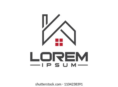 simple flat architecture logo