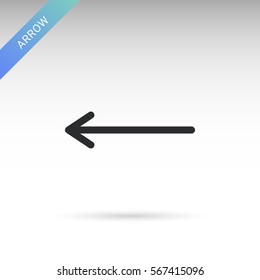 Simple flat arrow vector icon