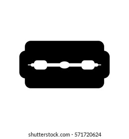 Simple flat blade razor icon.