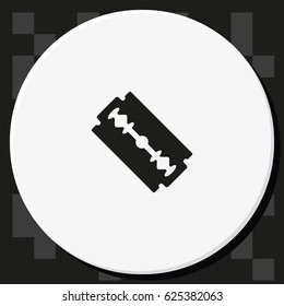 Simple flat blade razor icon.