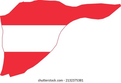 Simple flat blank vector flag map of the Dutch regional capital city of DORDRECHT, NETHERLANDS