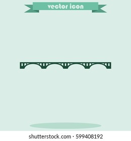 Simple flat bridge icon.