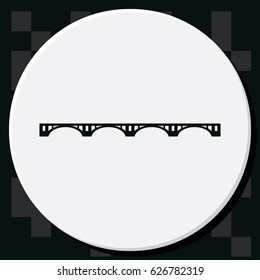 Simple flat bridge icon.