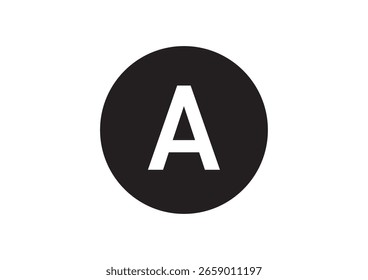 Simple Flat A Button Game Icon