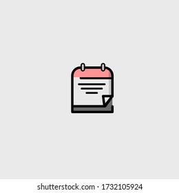 Una simple ilustración de calendario plano 