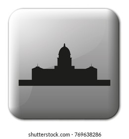 Simple flat Capitol building vector icon.