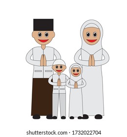 simple flat cartoon style illustration for greeting card