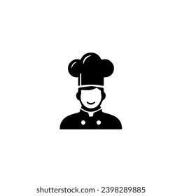 Simple Flat Chef Logo Vector
