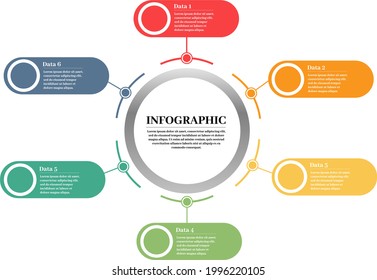 Simple Flat Circular Infographic Design