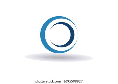 simple flat circular logo element