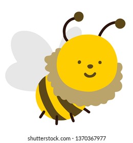 Simple flat colored Bumble bee