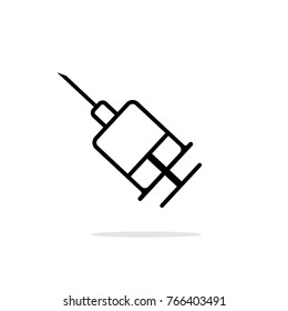 Simple flat cyringe icon illustration for design