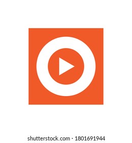 simple flat design about Music player icon. vector illustration