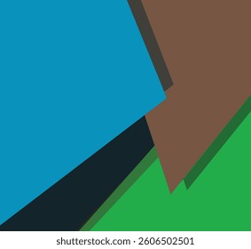 Simple flat design abstract art