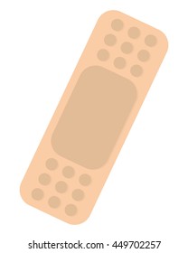 simple flat design band aid icon vector illustration