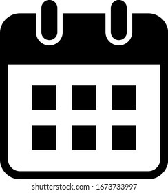 Simple Flat design calendar icon