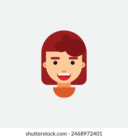 simple flat design character vector illustration