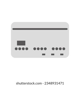 Simple flat design credit card icon. Payment. Vector.