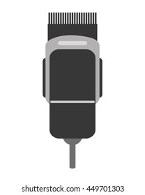 simple flat design electric hair clipper icon vector illustration