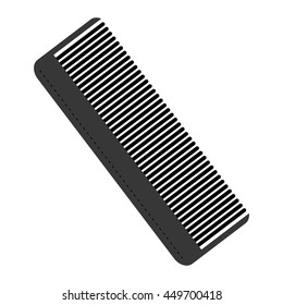 simple flat design hair comb icon vector illustration