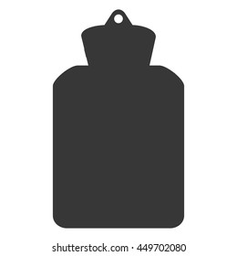 simple flat design hot water bottle icon vector illustration