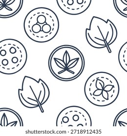 Icono de diseño plano simple Concepto de azulejos de patrón de algodón orgánico como azulejos sin costuras con patrones hechos de estampados de algodón orgánico que enfatizan las prácticas textiles ecológicas. ilustración plana en , para publicidad, sin texto y texto, profundidad completa de campo, detalle de alta calidad --ar 16:9