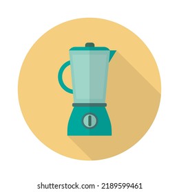 Simple flat design kitchen blender.