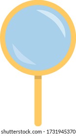 Simple flat design Looking Glass vector graphic