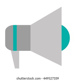 simple flat design megaphone icon vector illustration