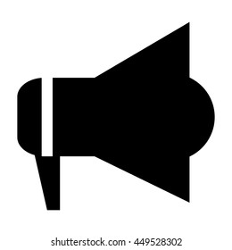 simple flat design megaphone pictogram icon vector illustration