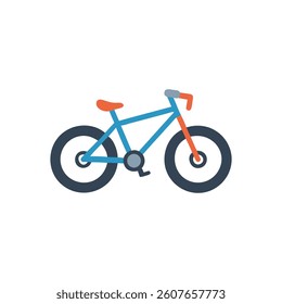 Simple Flat Design Vector Illustration of Modern Bicycle