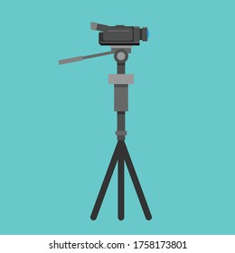 Simple flat design Video Camera vector graphics