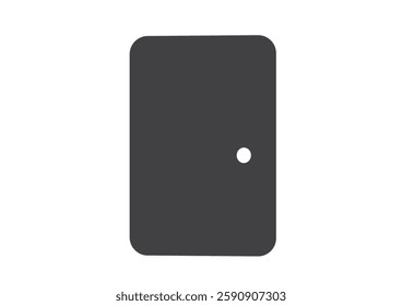 Simple and Flat Door Icon Illustration