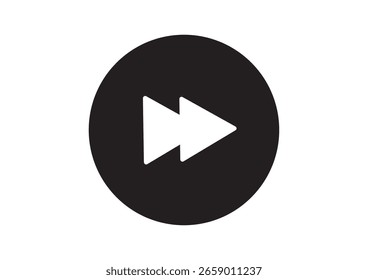 Simple Flat Fast Forward Icon